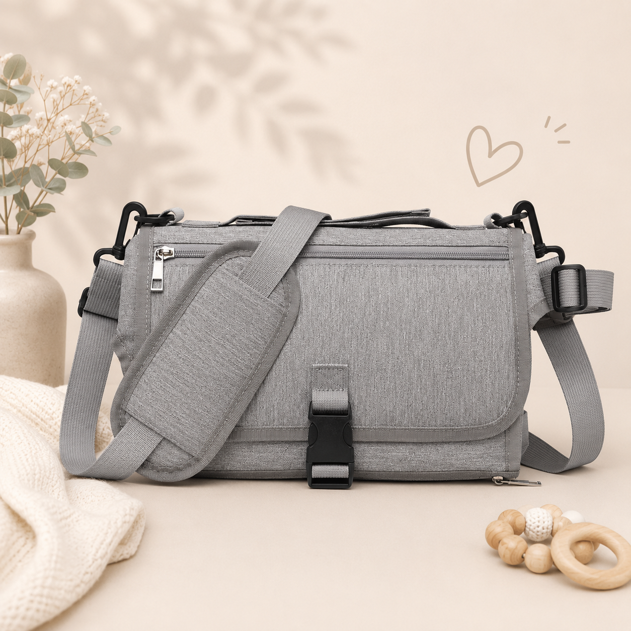 Zeluno® |Tragbare Wickeltasche mit Wickelunterlage